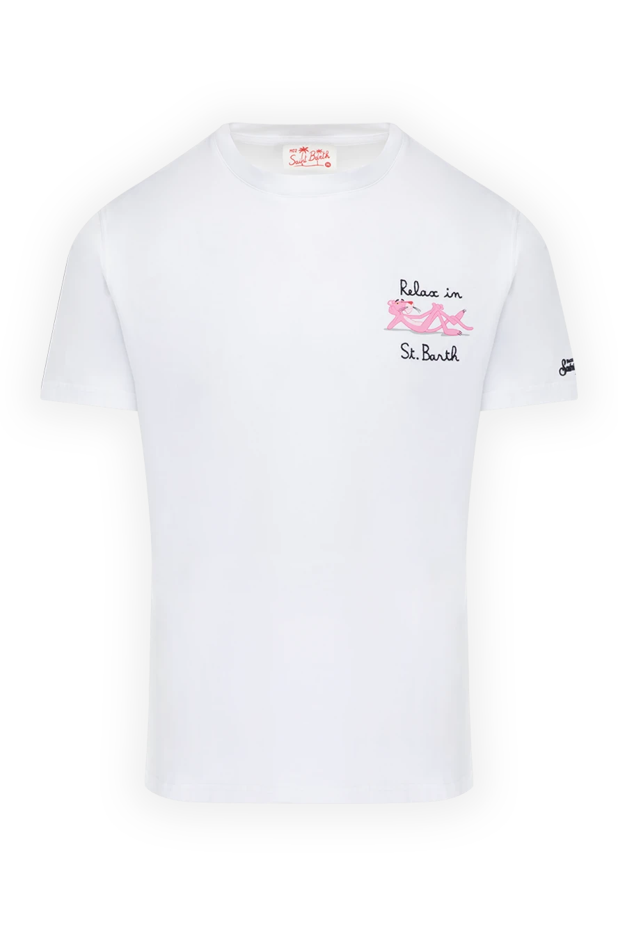 MC2 Saint Barth man white cotton t-shirt for men купить с ценами и фото 178419 - photo 1