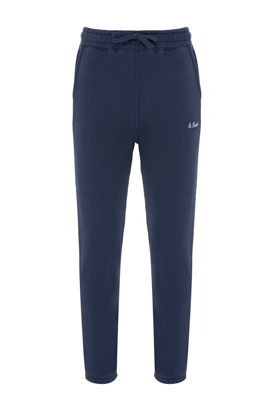 MC2 Saint Barth man blue cotton trousers for men купить с ценами и фото 178420 - photo 1