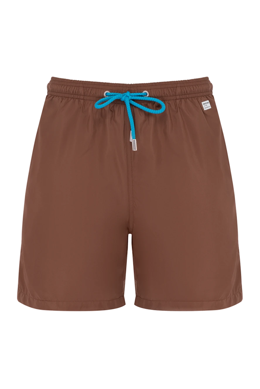 MC2 Saint Barth man men's polyester beach shorts, brown купить с ценами и фото 178439 - photo 1