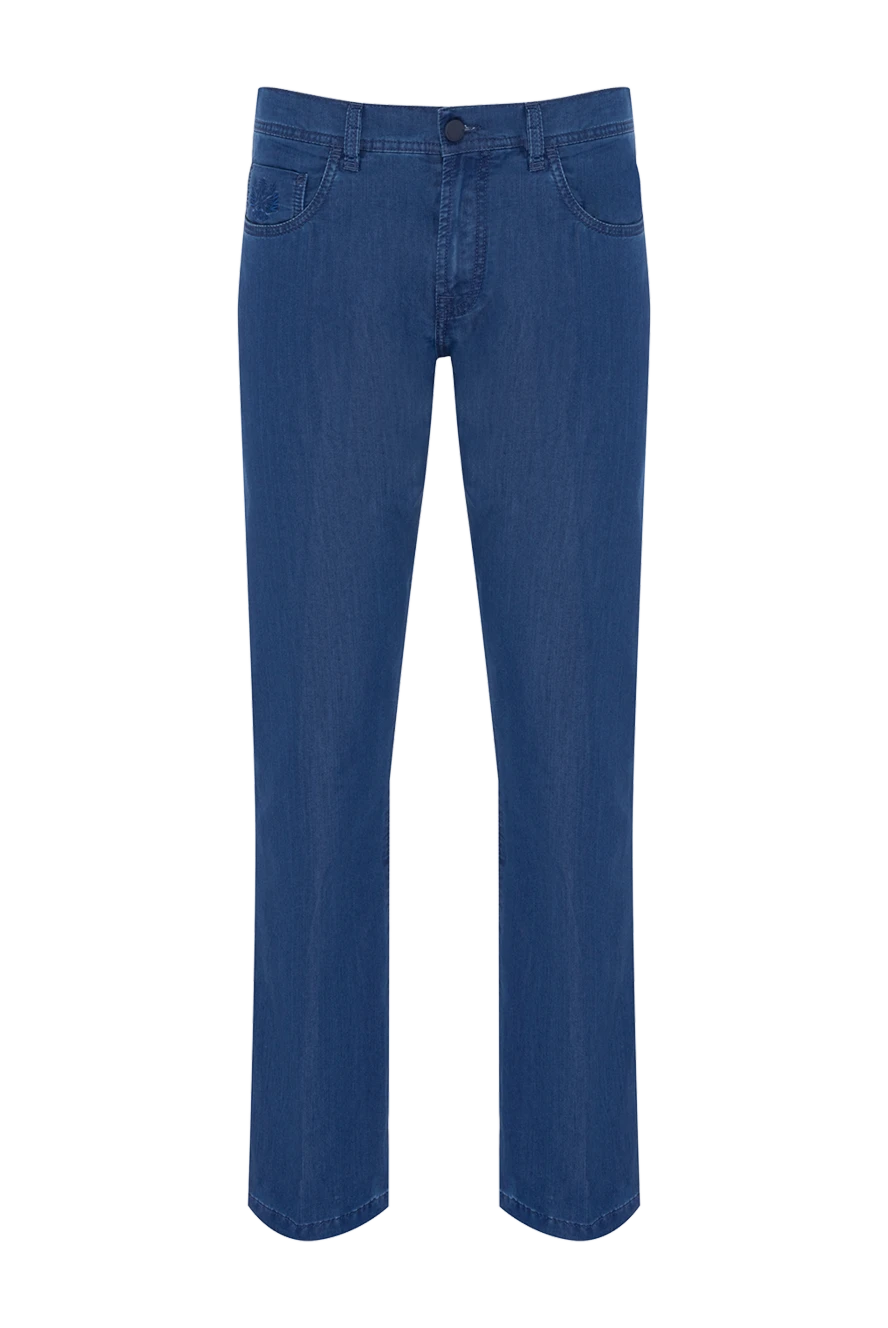 Scissor Scriptor man blue cotton and polyurethane jeans for men купить с ценами и фото 178442 - photo 1