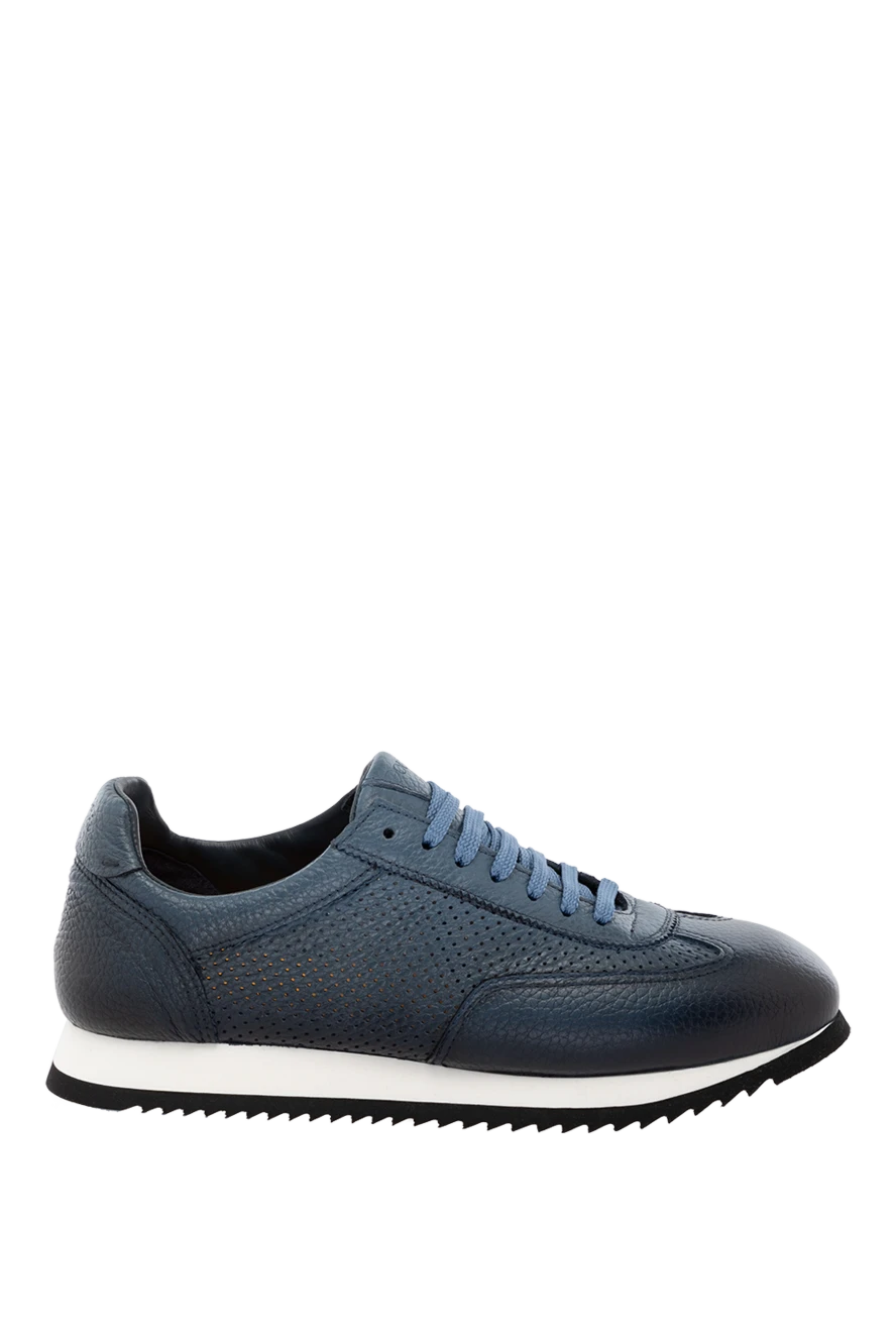 Doucal`s man men's blue genuine leather sneakers купить с ценами и фото 178463 - photo 1