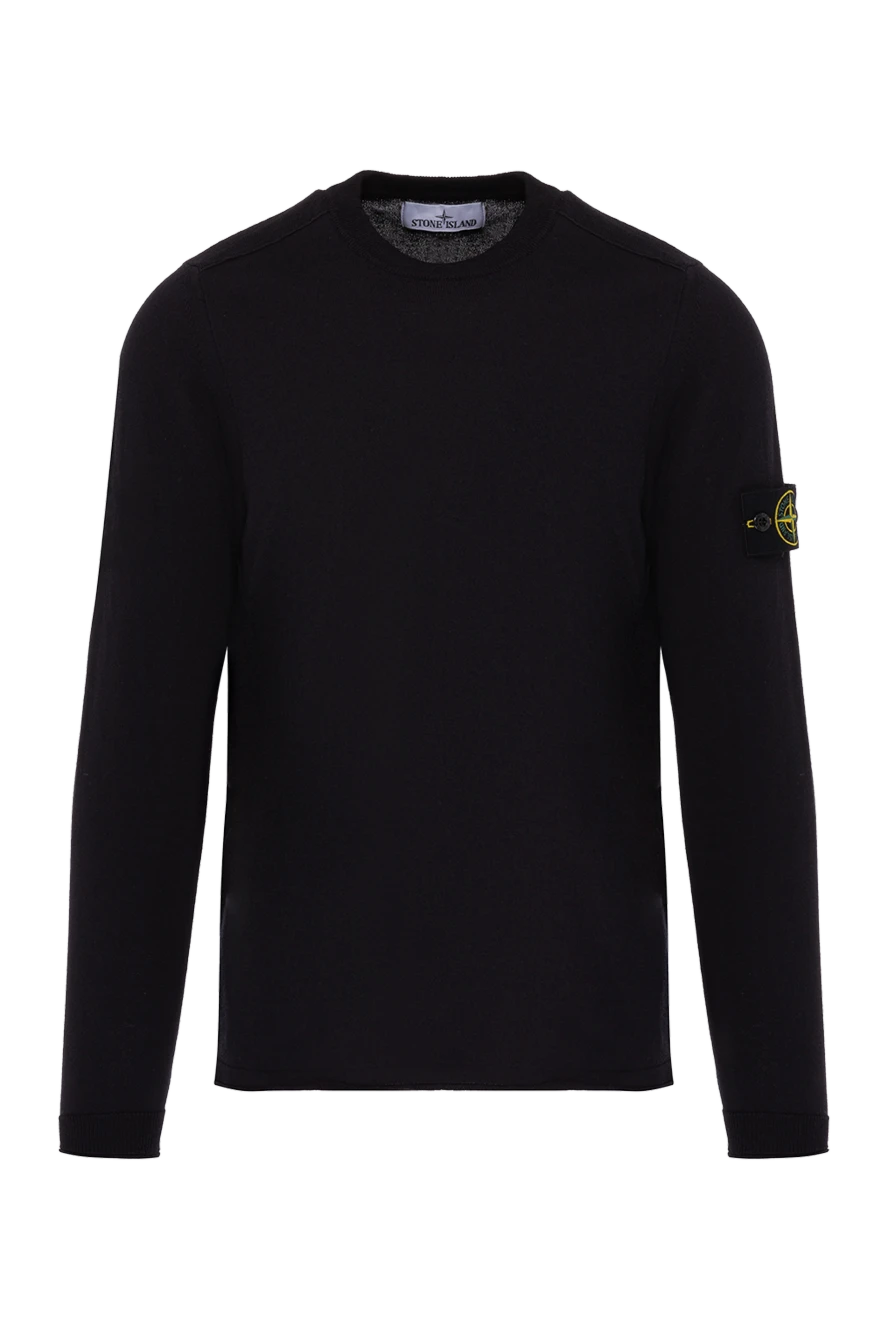 Stone Island man men's blue long sleeve cotton jumper купить с ценами и фото 178485 - photo 1