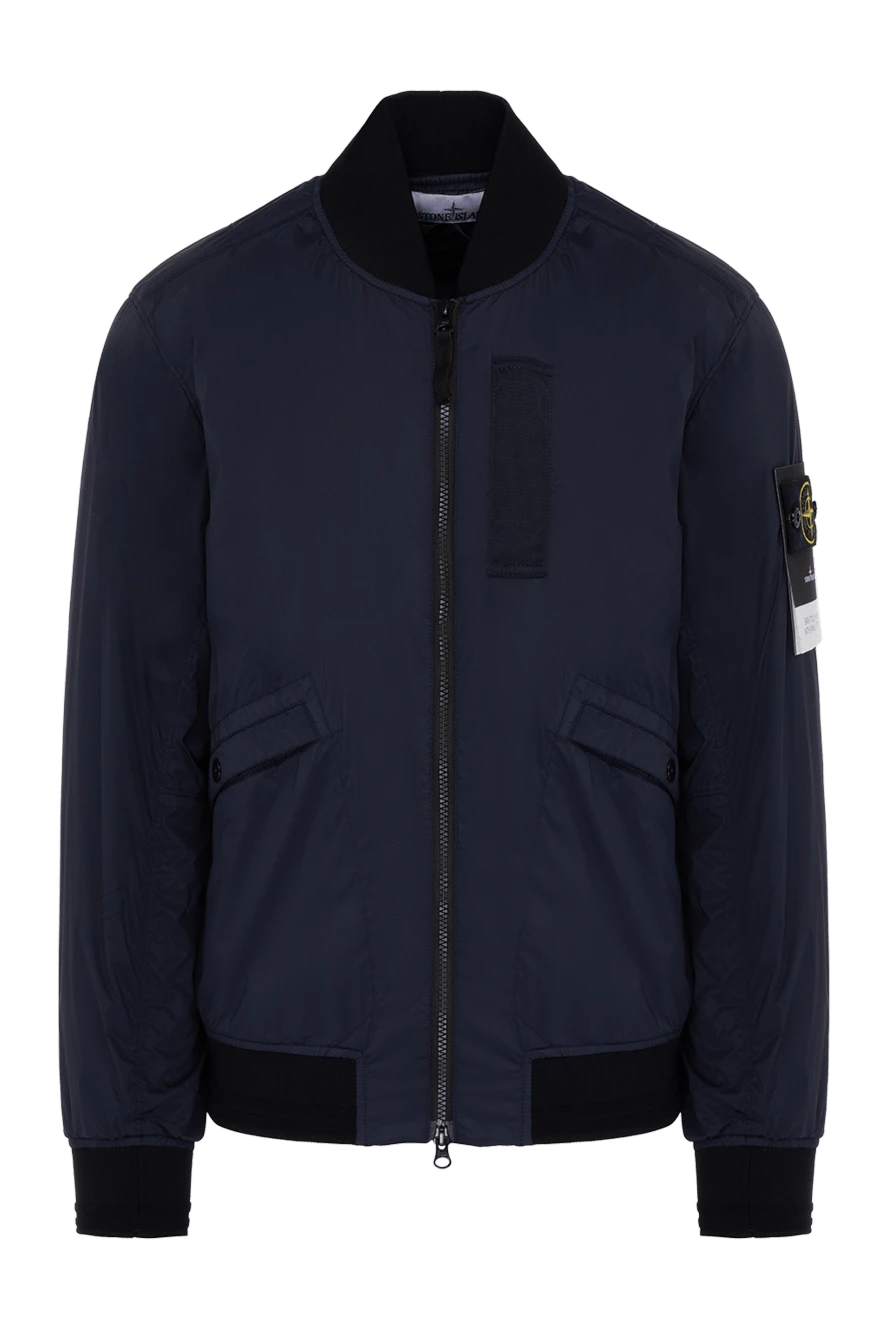 Stone Island man men's blue polyamide and elastane jacket купить с ценами и фото 178494 - photo 1