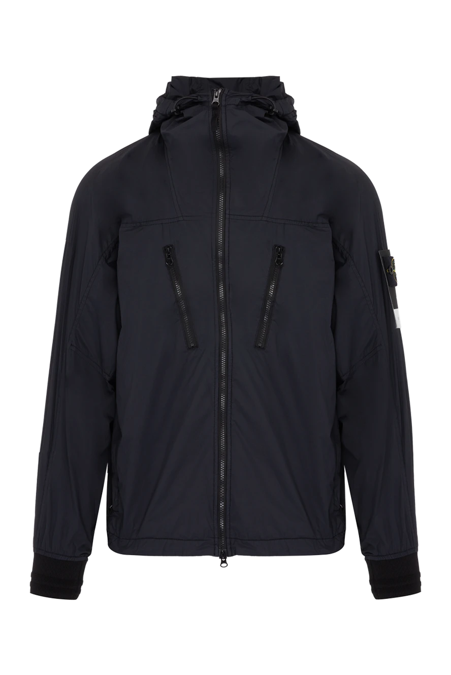 Stone Island man men's black polyamide and elastane jacket купить с ценами и фото 178498 - photo 1