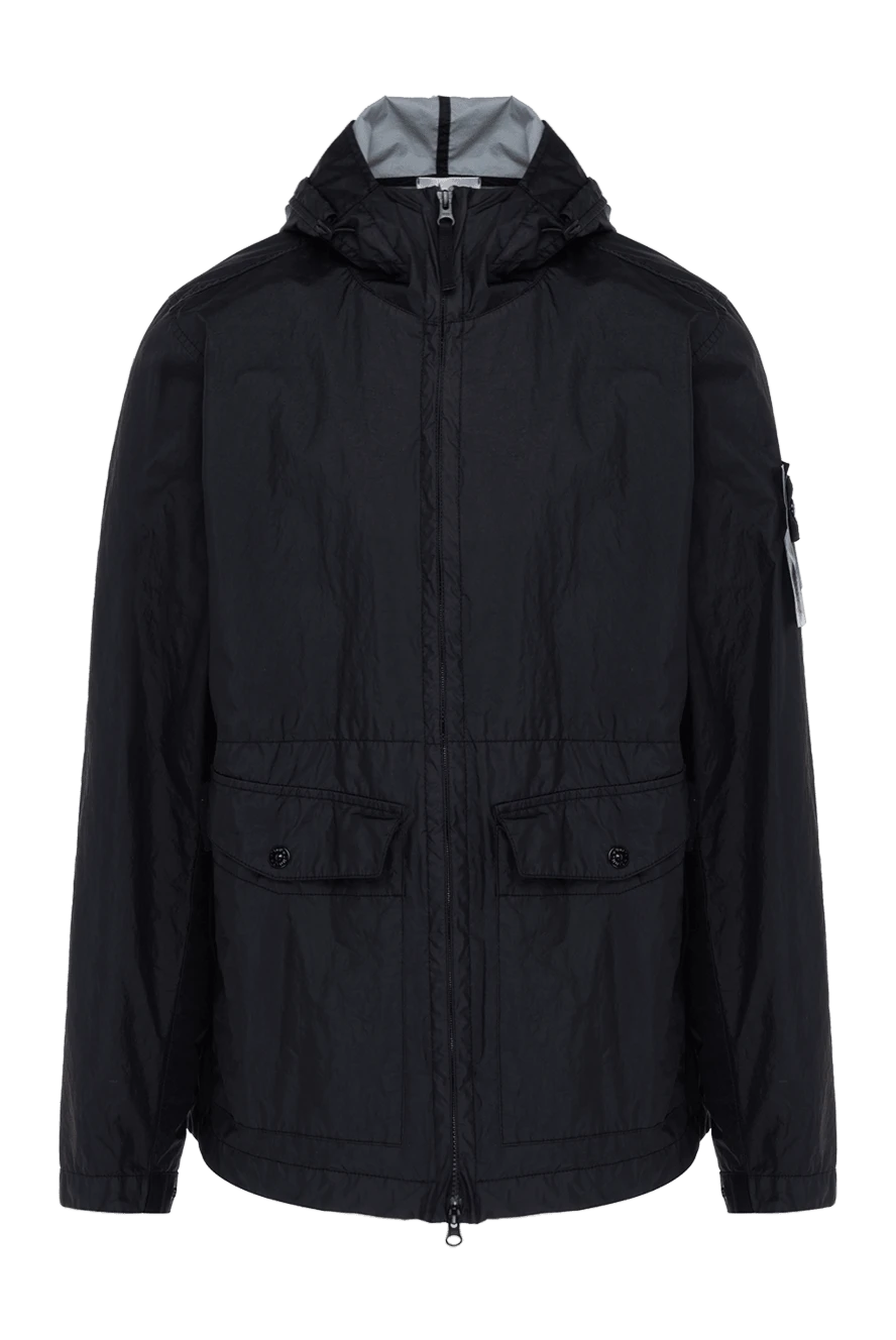 Stone Island man men's blue jacket made of polyamide купить с ценами и фото 178501 - photo 1