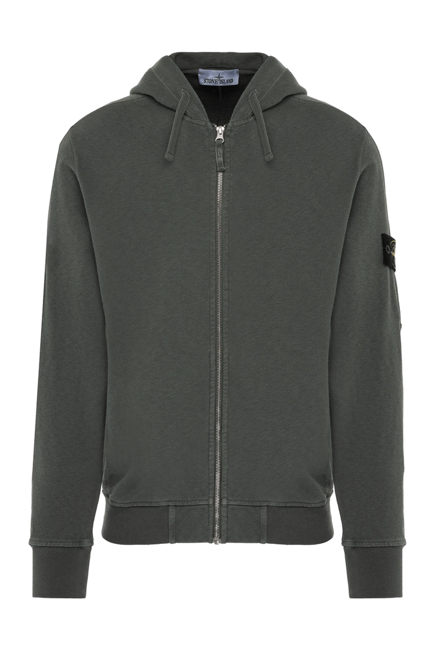 Stone Island man green cotton sports jacket for men купить с ценами и фото 178503 - photo 1