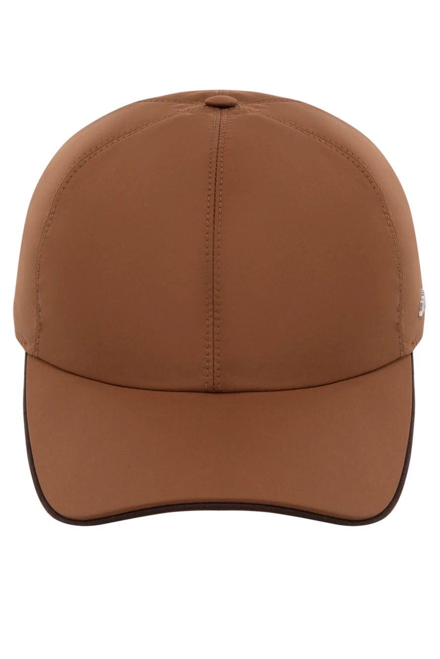 Ermenegildo Zegna man men's brown polyester cap купить с ценами и фото 178508 - photo 1