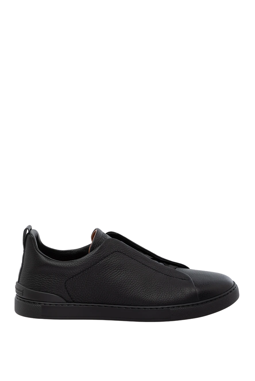 Ermenegildo Zegna man men's black suede sneakers купить с ценами и фото 178511 - photo 1