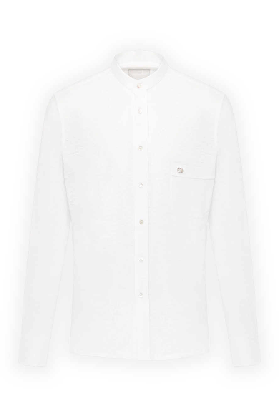 Stefano Ricci white men's shirt made of linen 178516 - photo 1