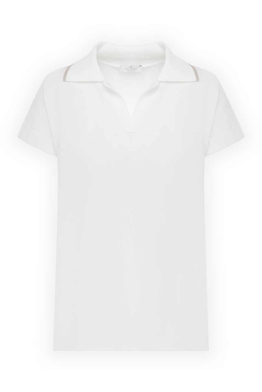 Panicale woman white cotton polo for women купить с ценами и фото 178534 - photo 1