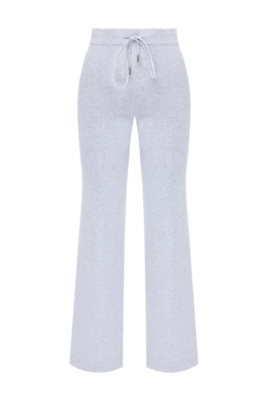 Peserico әйелдерге арналған сұр түсті мақтадан тоқылған шалбар 178539 - фото 1