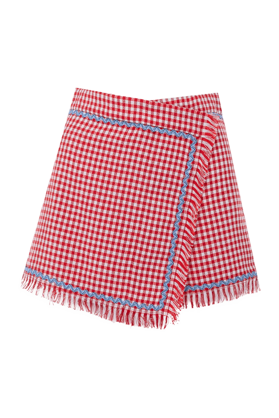 MSGM woman women's shorts red купить с ценами и фото 178559 - photo 1