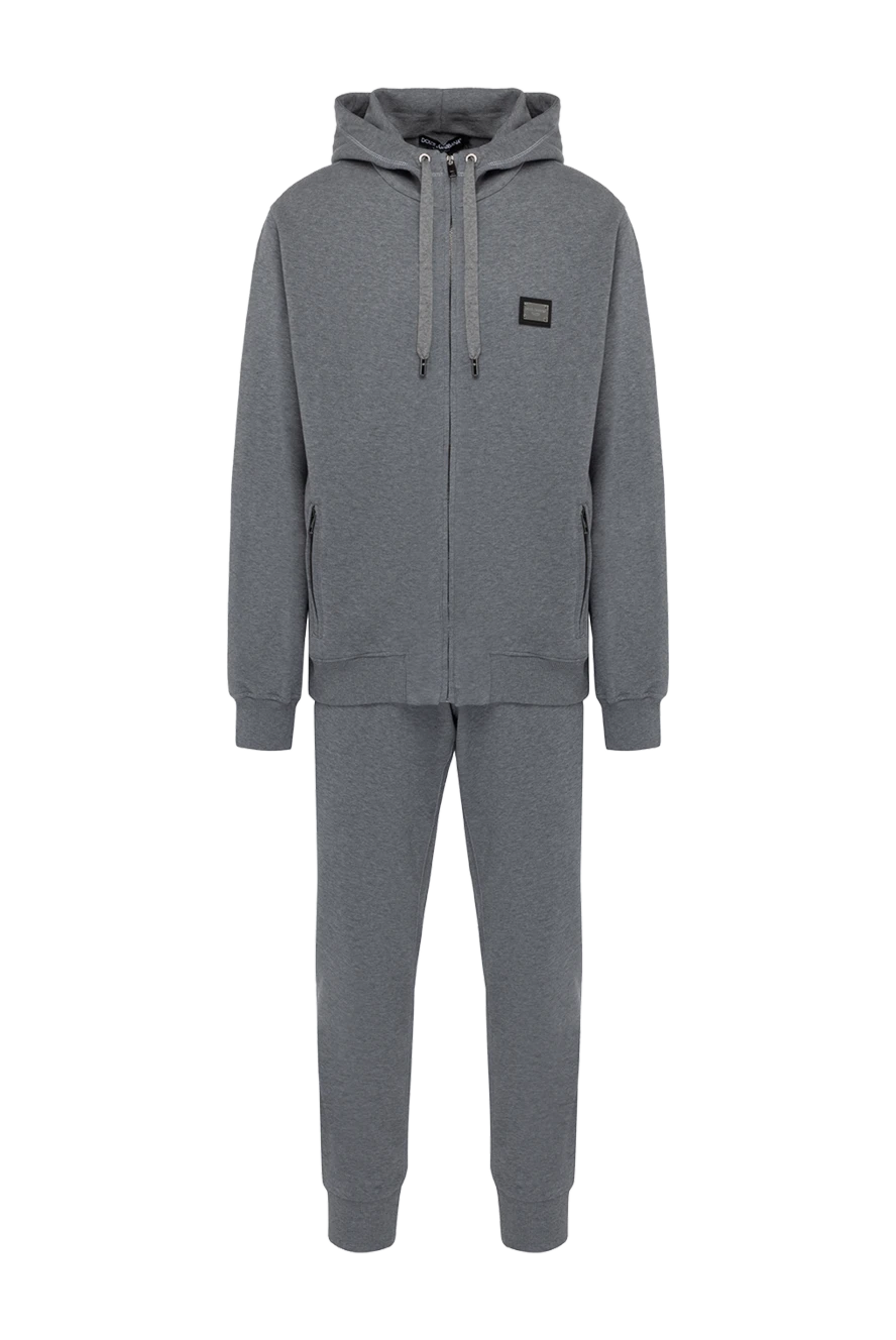 Dolce & Gabbana man men's gray walking suit made of cotton купить с ценами и фото 178576 - photo 1