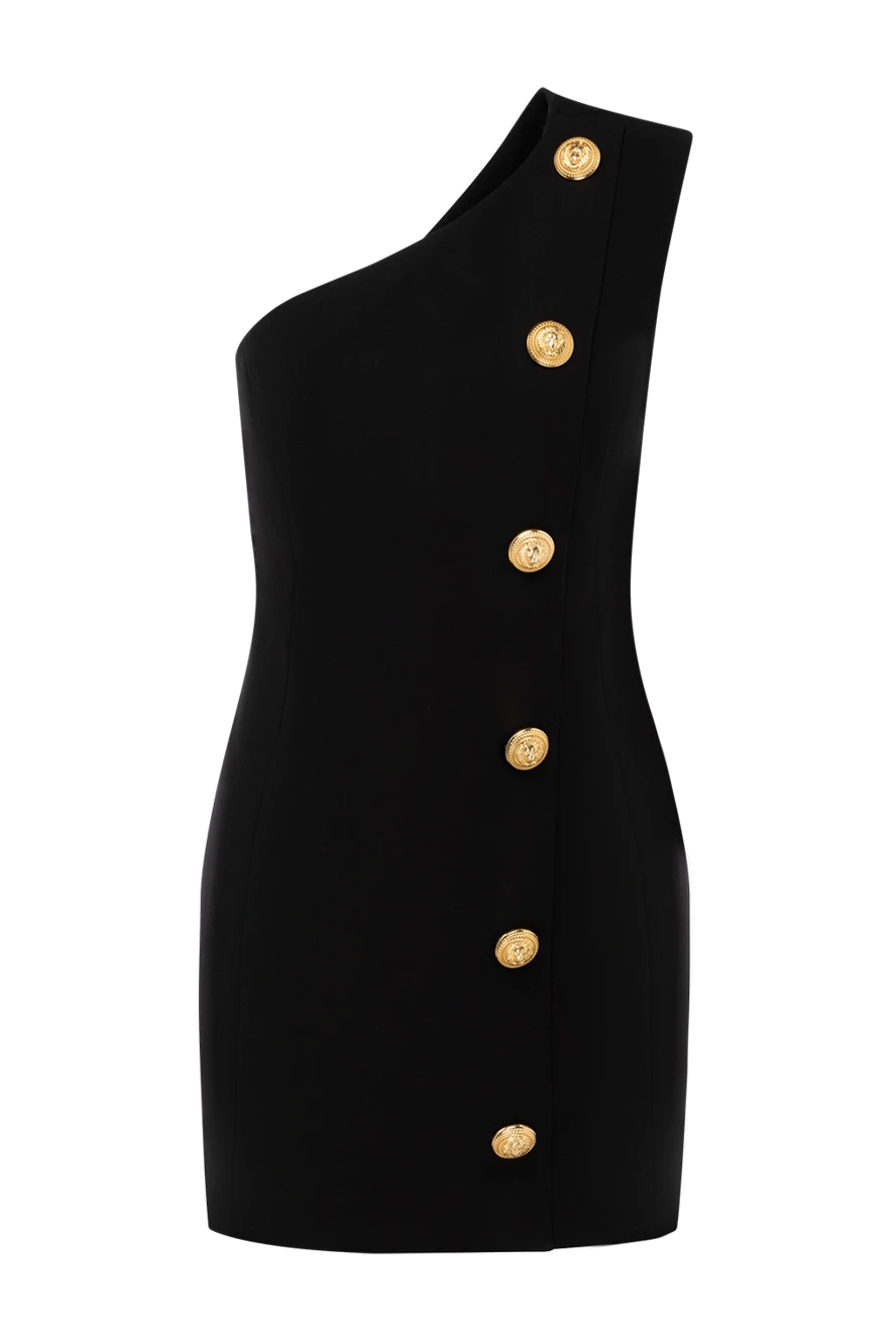 Balmain woman women's black wool dress купить с ценами и фото 178600 - photo 1