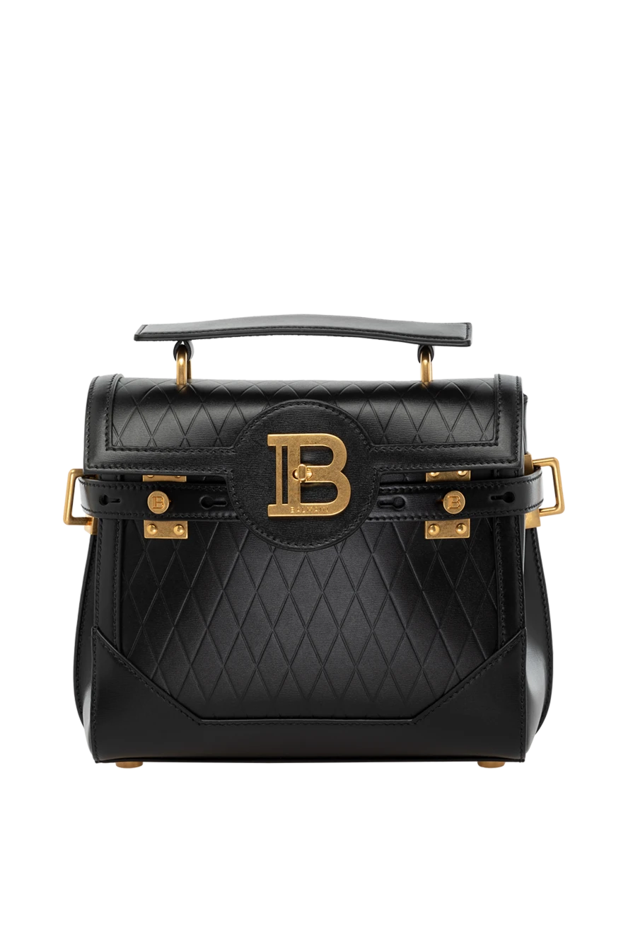 Balmain woman black women's genuine leather bag купить с ценами и фото 178605 - photo 1