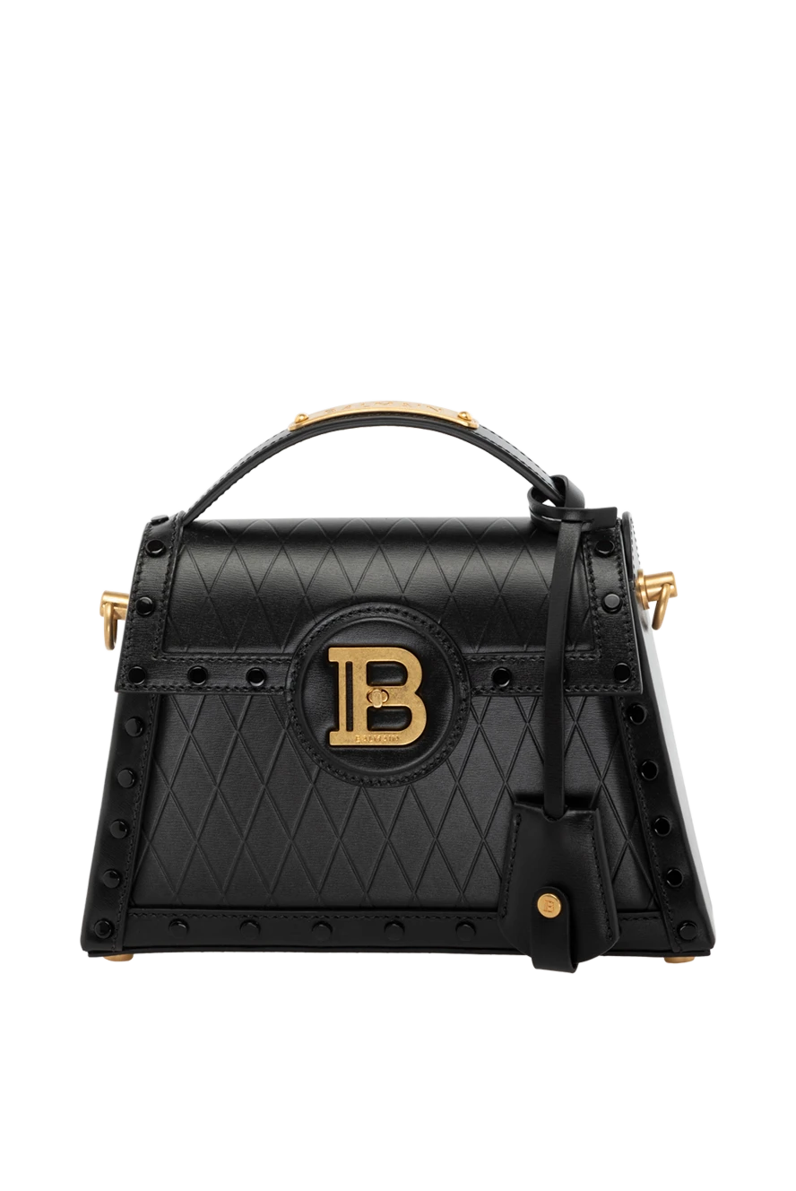 Balmain woman black women's genuine leather bag купить с ценами и фото 178607 - photo 1