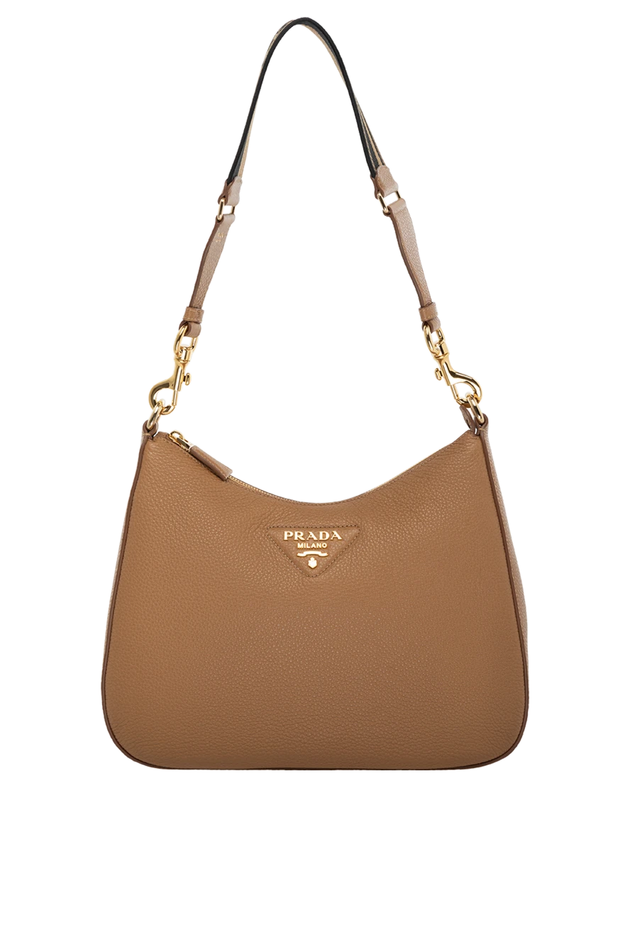 Prada woman brown women's genuine leather bag купить с ценами и фото 178671 - photo 1