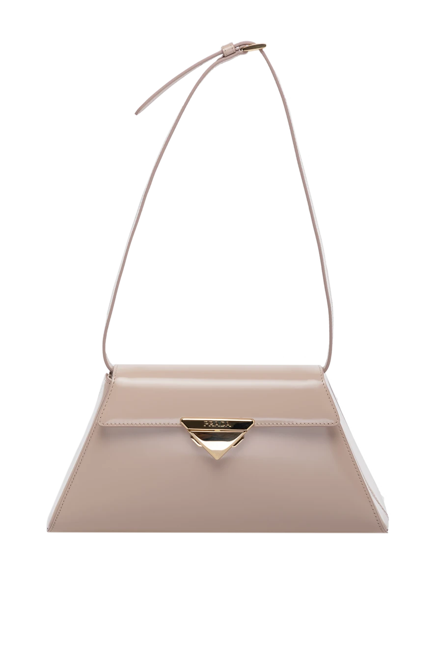 Prada woman beige women's genuine leather bag купить с ценами и фото 178675 - photo 1