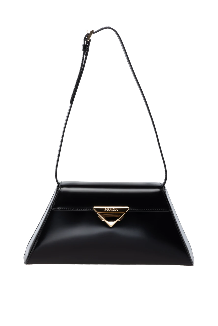 Prada woman black women's genuine leather bag купить с ценами и фото 178676 - photo 1