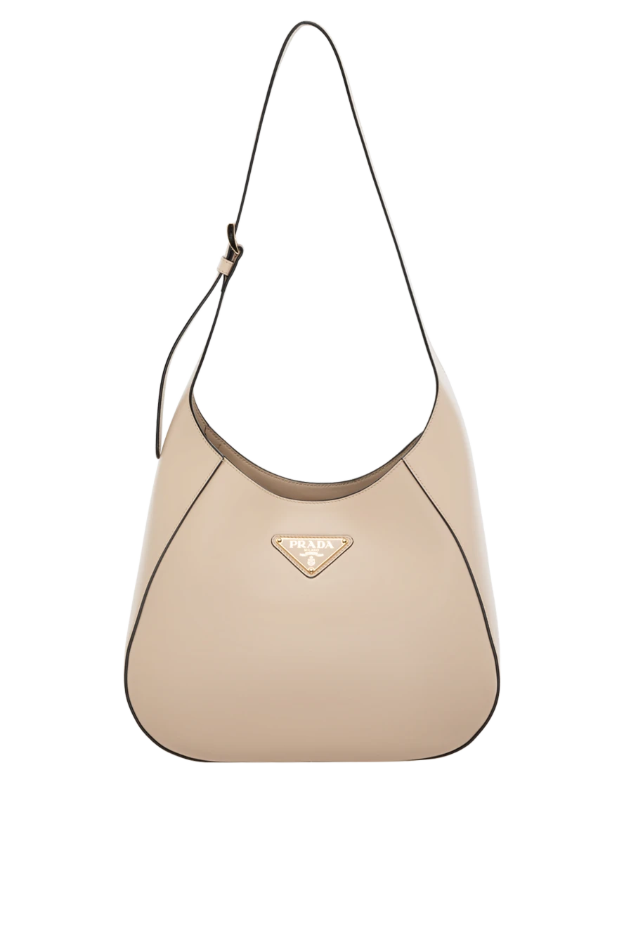 Prada woman beige women's genuine leather bag купить с ценами и фото 178678 - photo 1