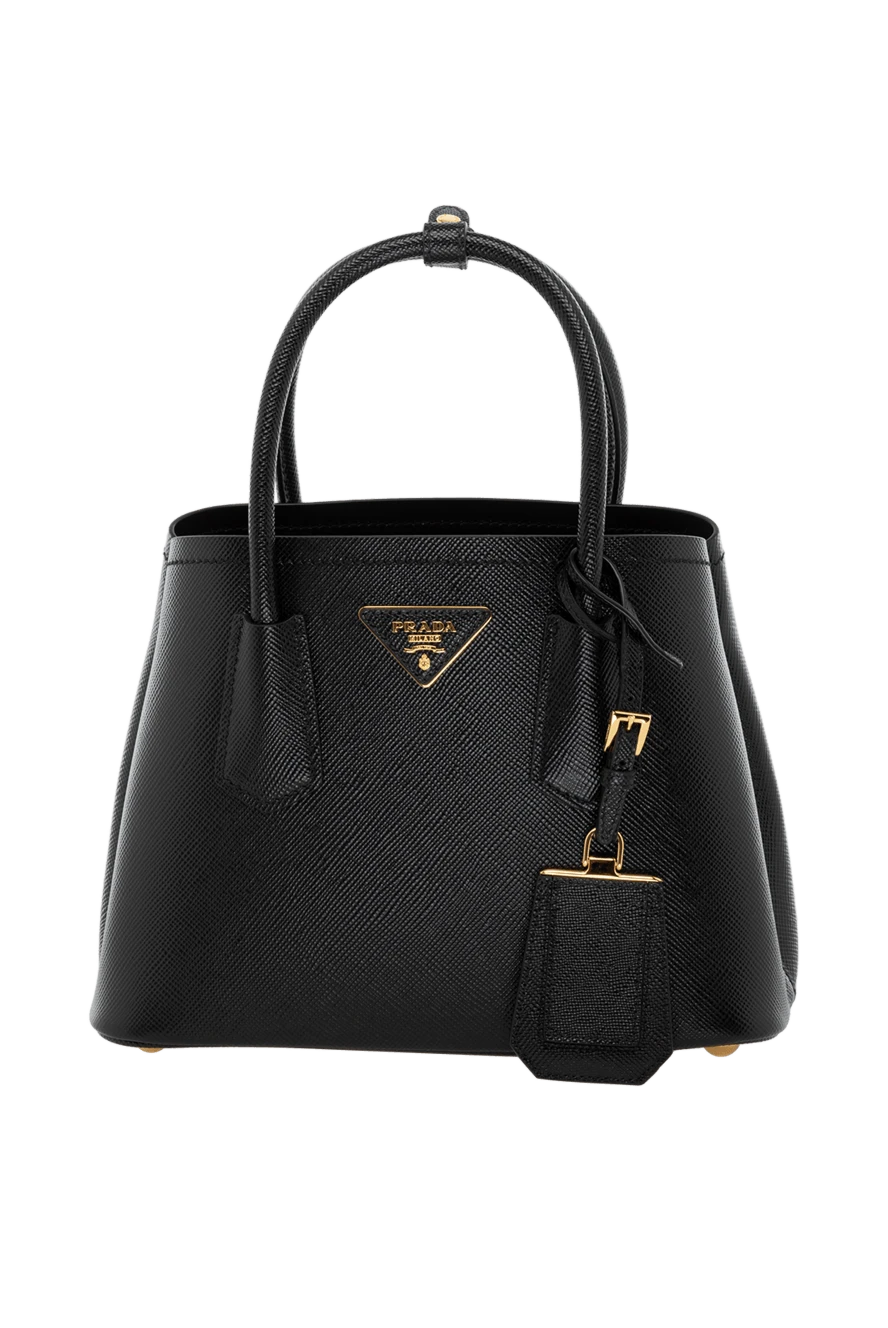 Prada Әйелдер қара әйелдердің шынайы былғары сөмкесі купить с ценами и фото 178679 - фото 1