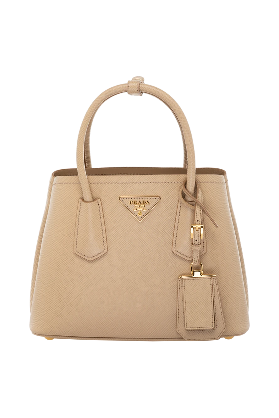 Prada woman beige women's genuine leather bag купить с ценами и фото 178680 - photo 1