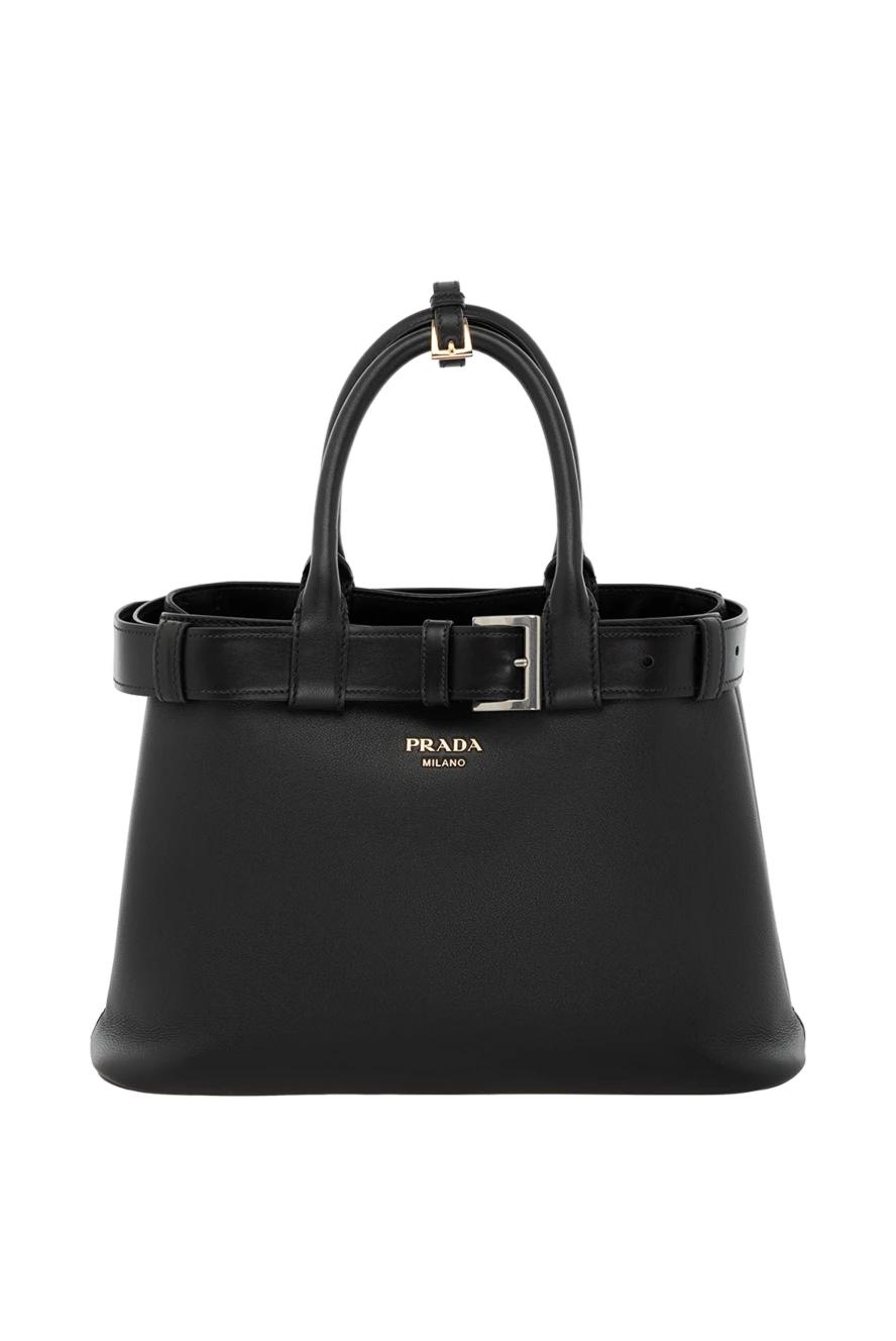 Prada woman black women's genuine leather bag купить с ценами и фото 178683 - photo 1