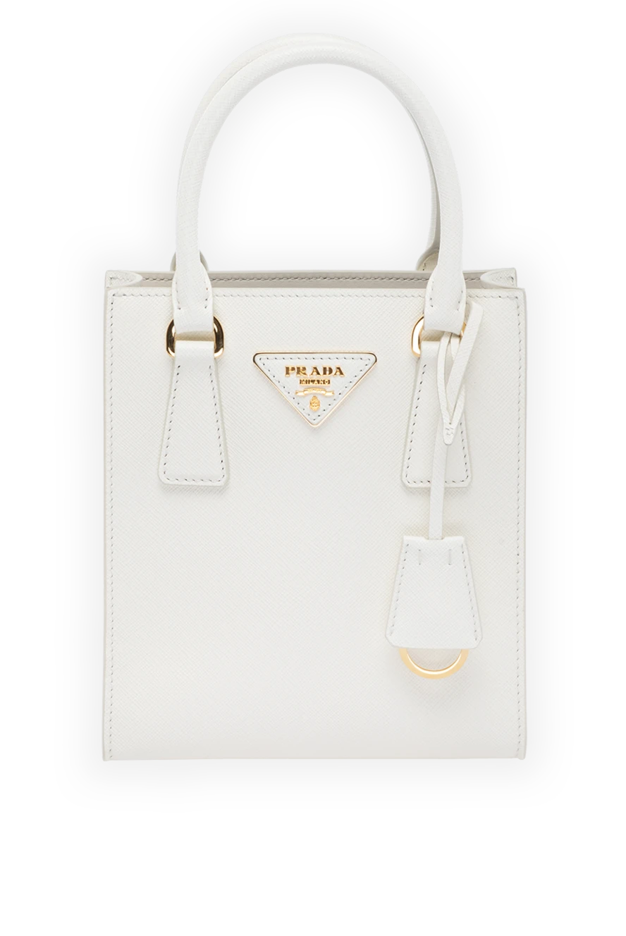 Prada woman women's white genuine leather bag купить с ценами и фото 178685 - photo 1