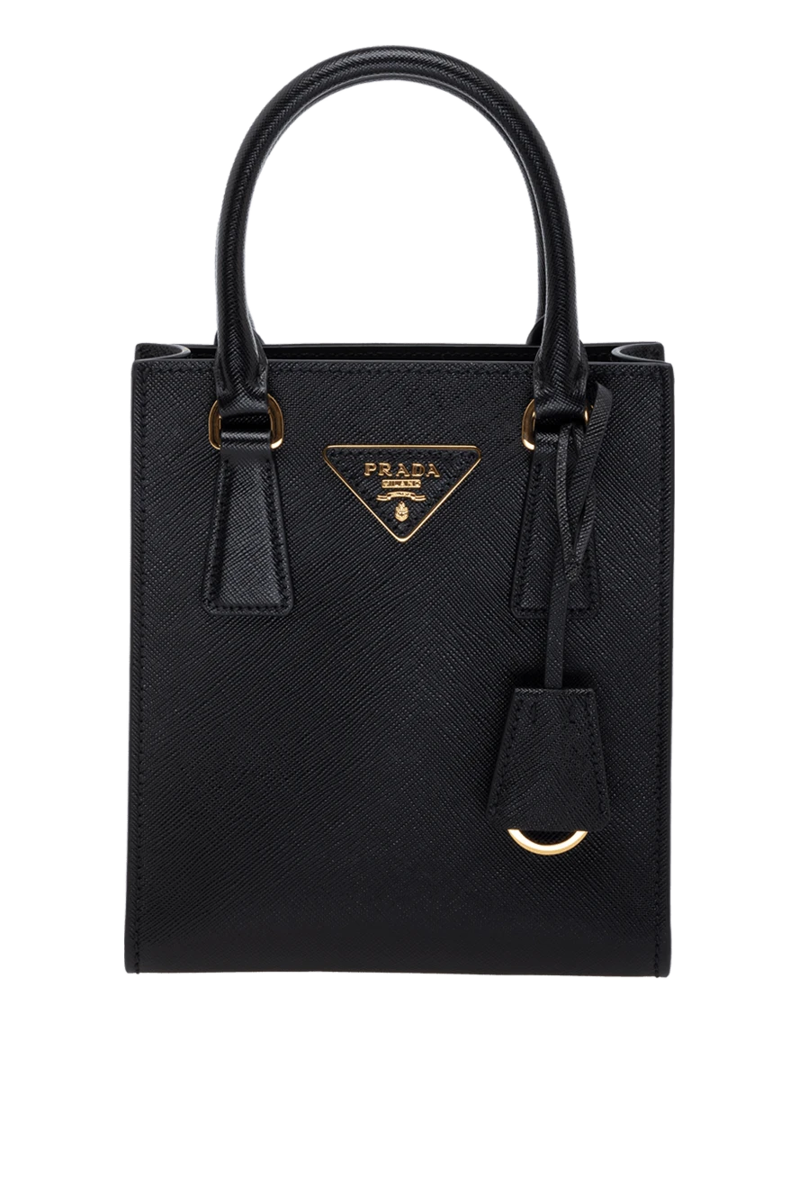 Prada woman women's black genuine leather bag купить с ценами и фото 178686 - photo 1