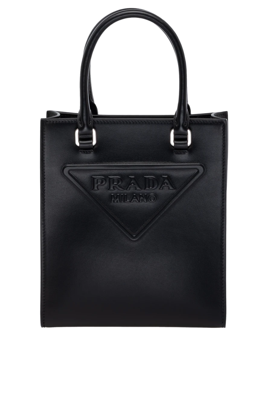 Prada woman women's black genuine leather bag купить с ценами и фото 178687 - photo 1