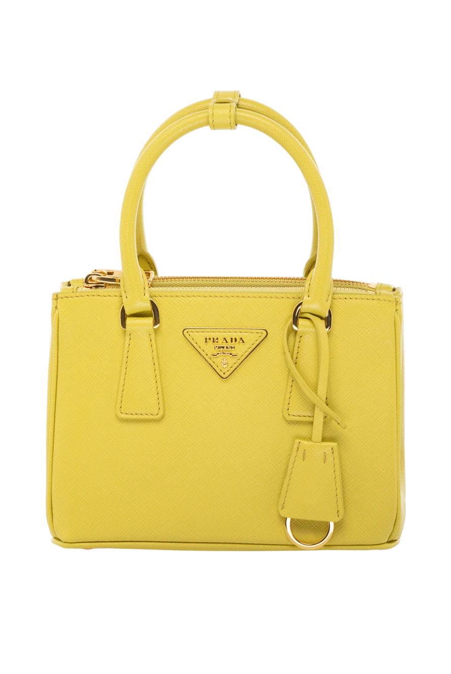 Prada woman yellow women's genuine leather bag купить с ценами и фото 178692 - photo 1