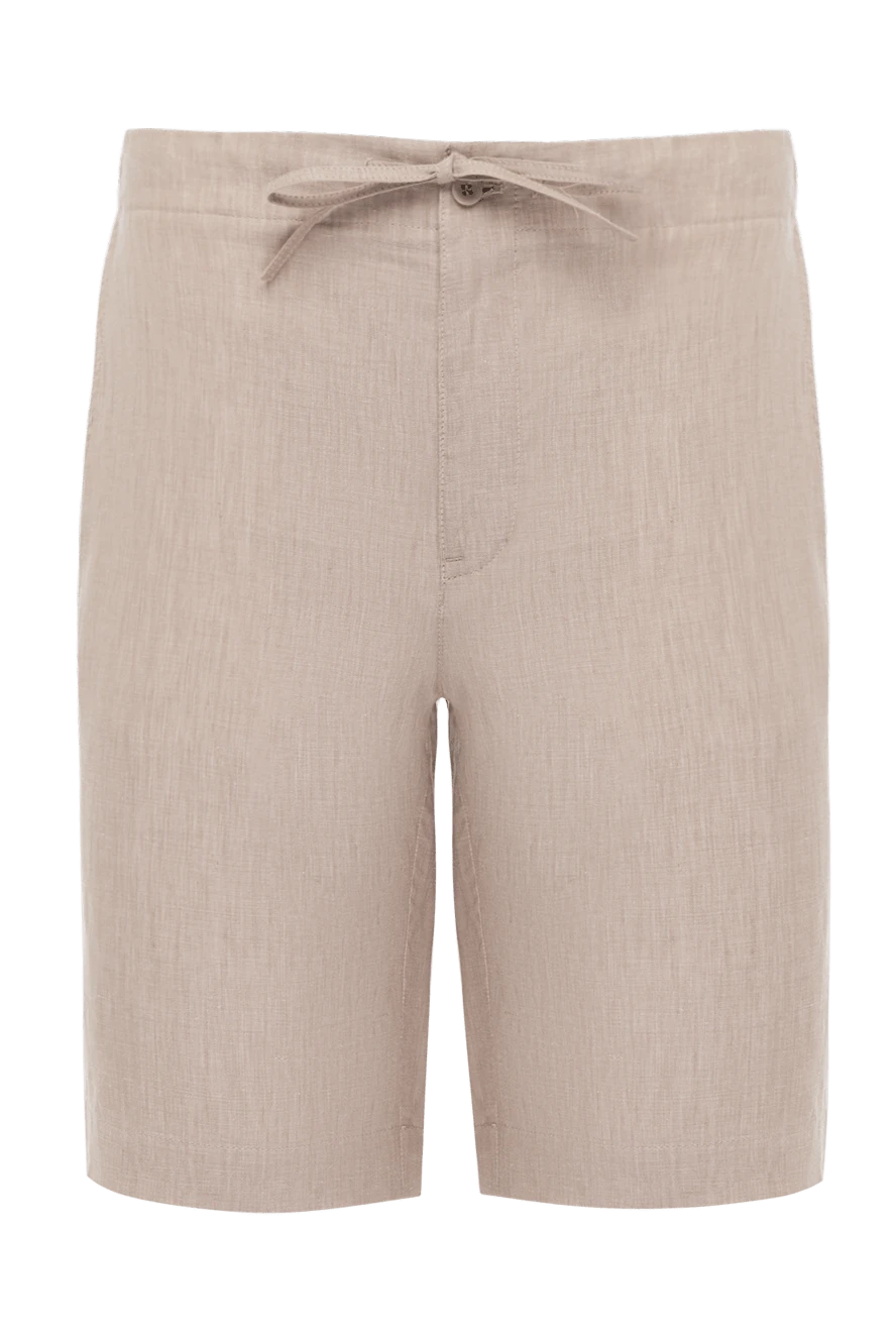 Loro Piana man men's beige linen shorts купить с ценами и фото 178717 - photo 1