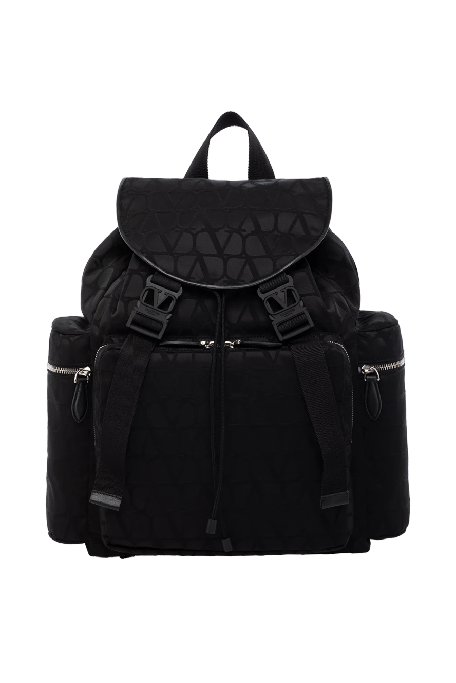 Valentino man black men's backpack made of polyester and cotton купить с ценами и фото 178727 - photo 1