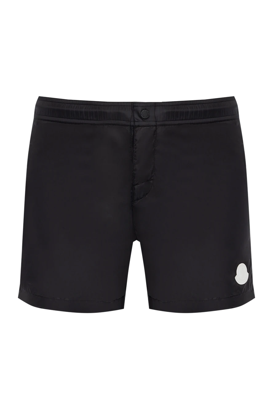 Moncler man men's black beach shorts made of polyamide купить с ценами и фото 178733 - photo 1