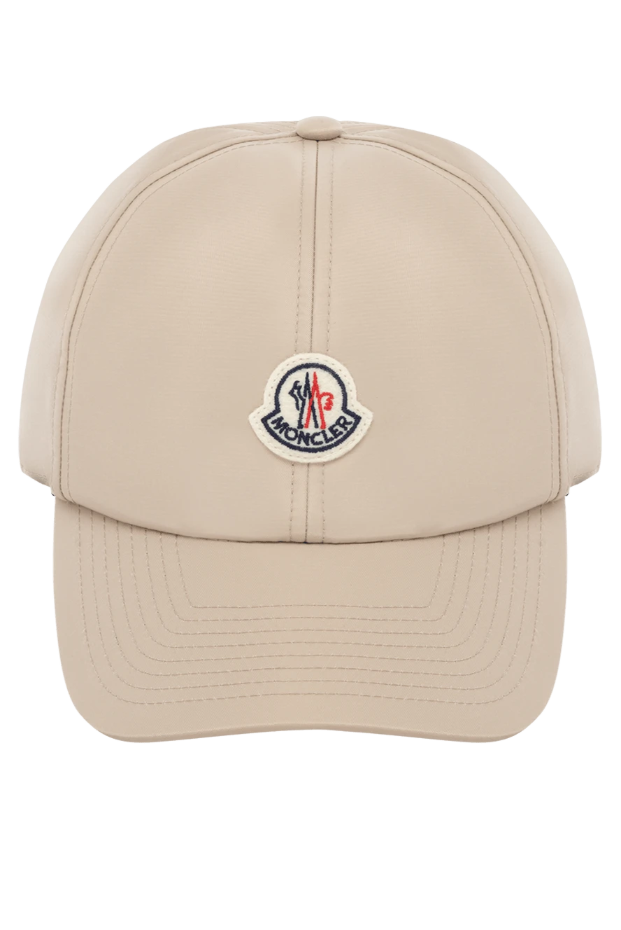 Moncler woman women's beige cotton cap купить с ценами и фото 178740 - photo 1