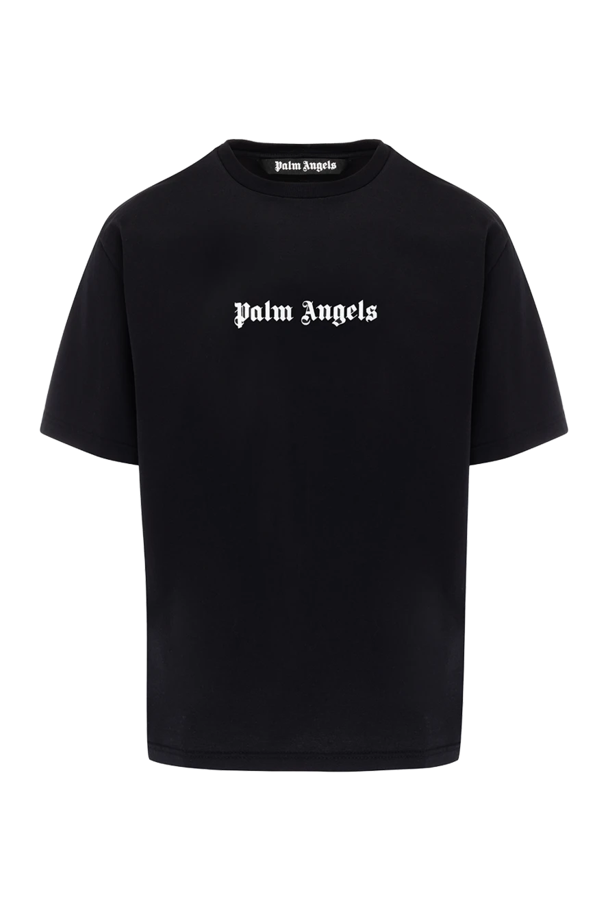 Palm Angels man men's black cotton t-shirt купить с ценами и фото 178818 - photo 1