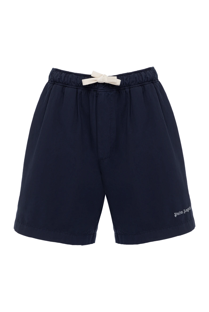 Palm Angels man men's blue cotton shorts купить с ценами и фото 178819 - photo 1