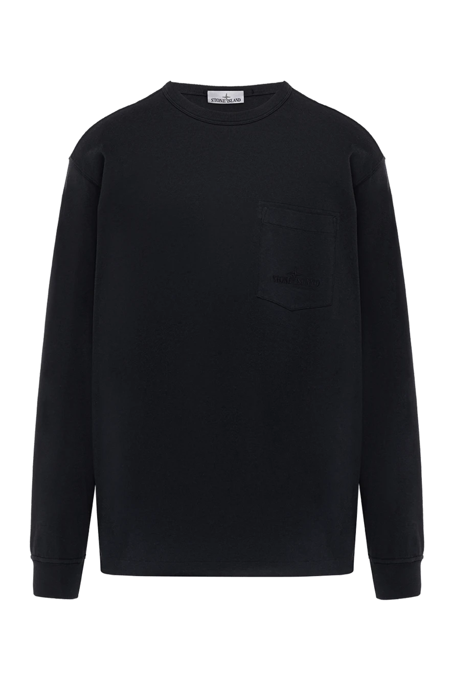 Stone Island man blue cotton sweatshirt for men купить с ценами и фото 178852 - photo 1