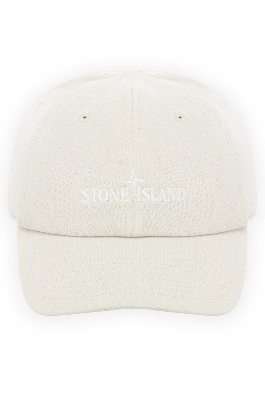 Stone Island man cotton cap for men, beige купить с ценами и фото 178865 - photo 1