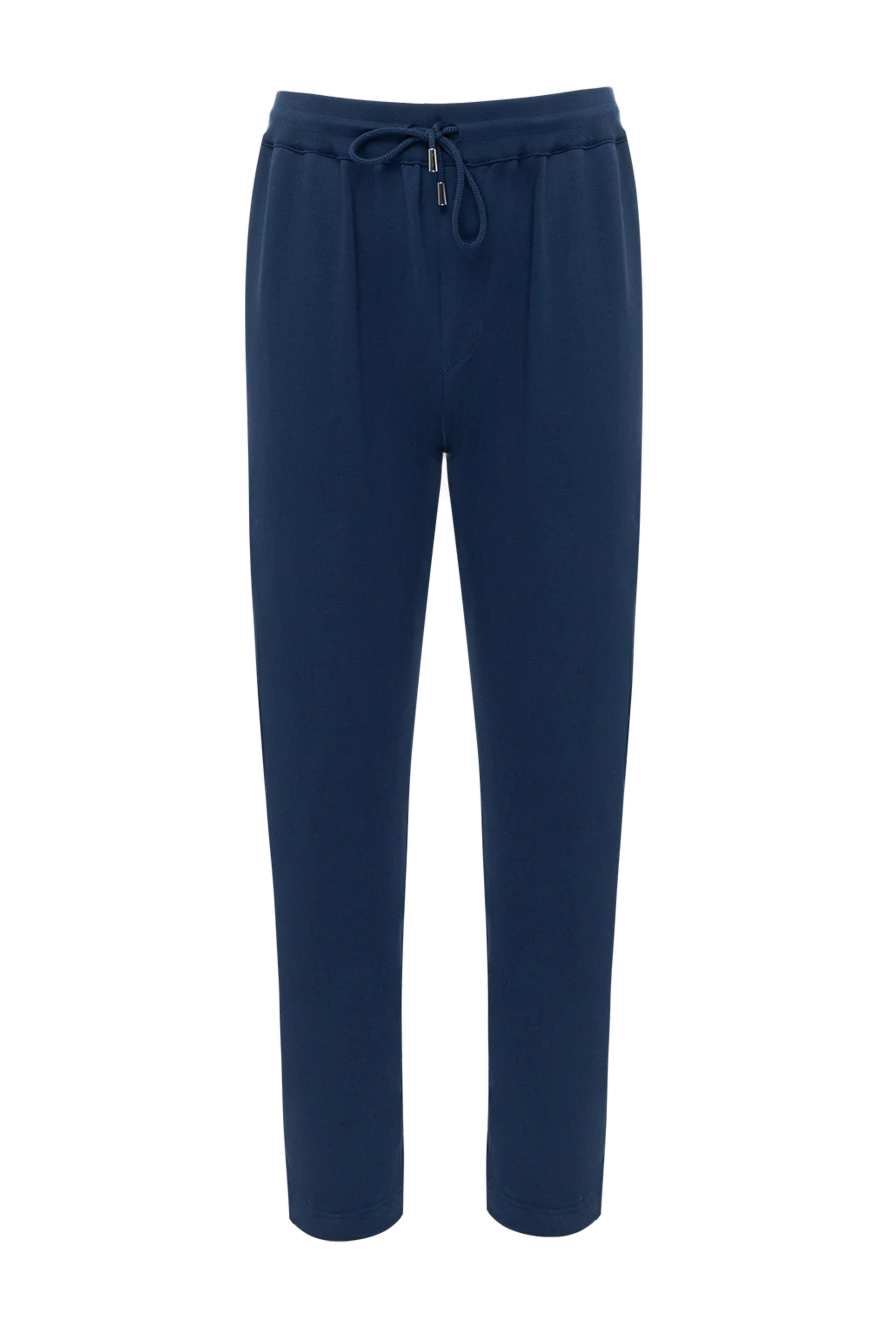 Svevo man blue cotton trousers for men купить с ценами и фото 178873 - photo 1