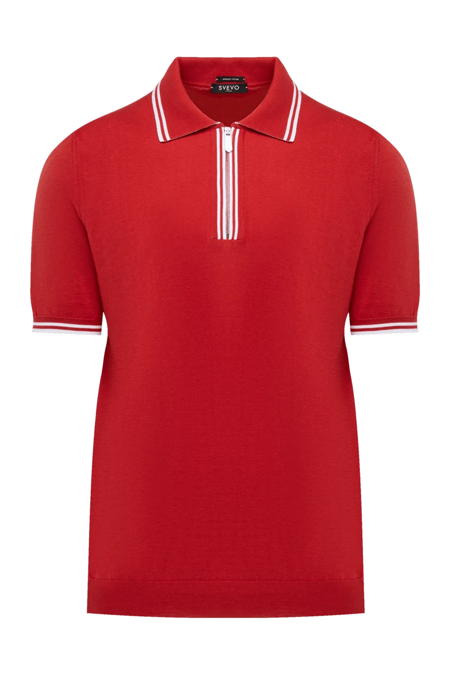 Svevo man men's red cotton polo купить с ценами и фото 178878 - photo 1