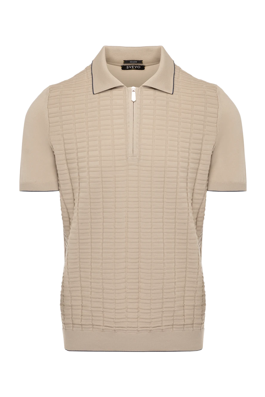 Svevo man cotton polo for men, beige купить с ценами и фото 178881 - photo 1