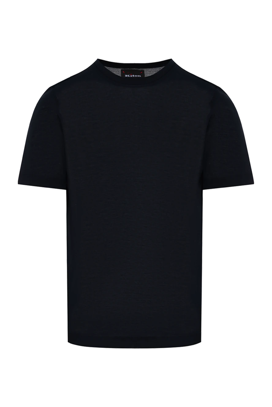 Kiton cotton t-shirt for men, black 178921 - photo 1