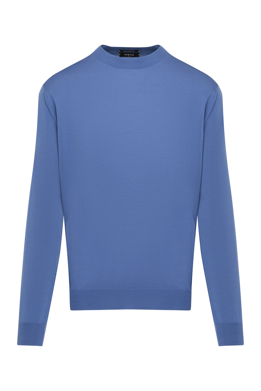 Svevo man long sleeve wool jumper for men, blue купить с ценами и фото 178943 - photo 1