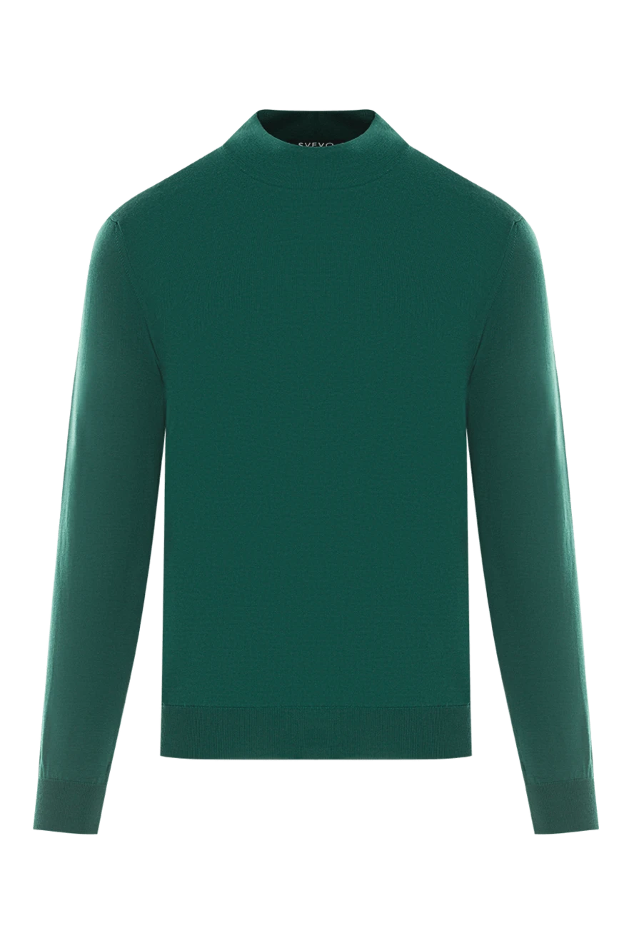 Svevo жасыл жүннен жасалған водолазка жағалы свитер 178947 - фото 1