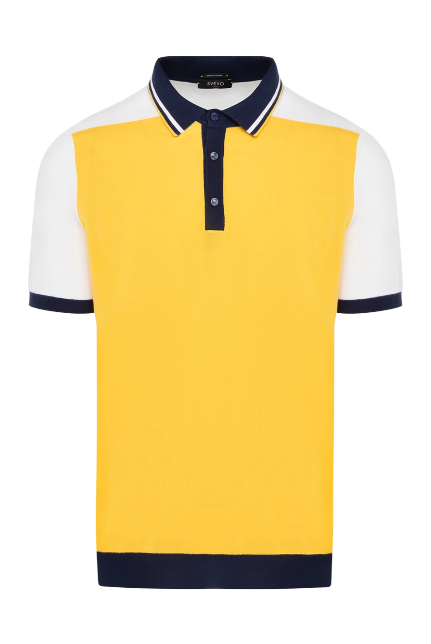 Svevo man yellow cotton polo for men купить с ценами и фото 178949 - photo 1