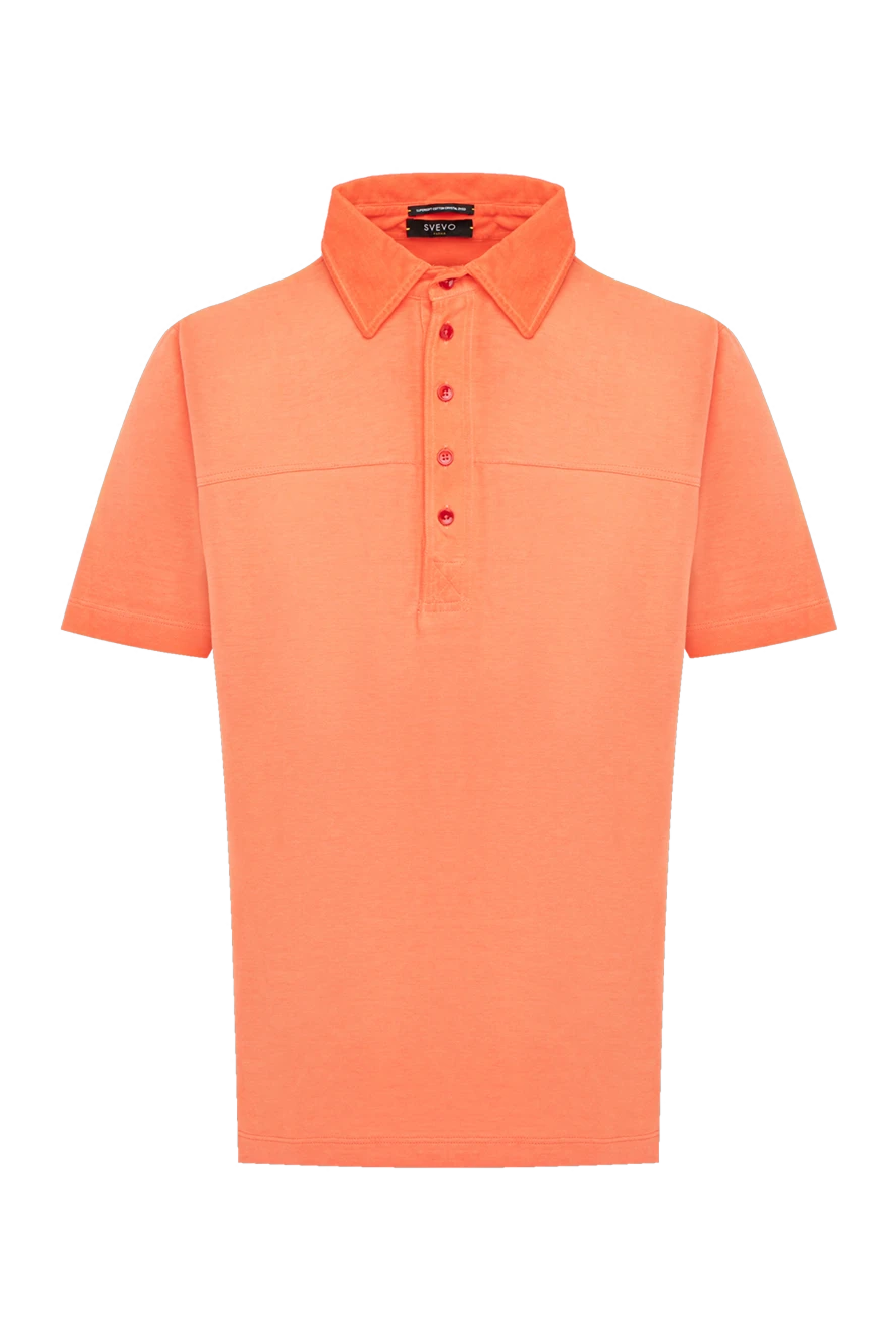 Svevo man men's orange cotton polo купить с ценами и фото 178952 - photo 1