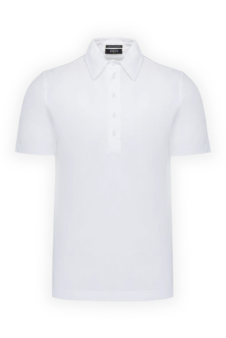 Svevo man white cotton polo for men купить с ценами и фото 178954 - photo 1