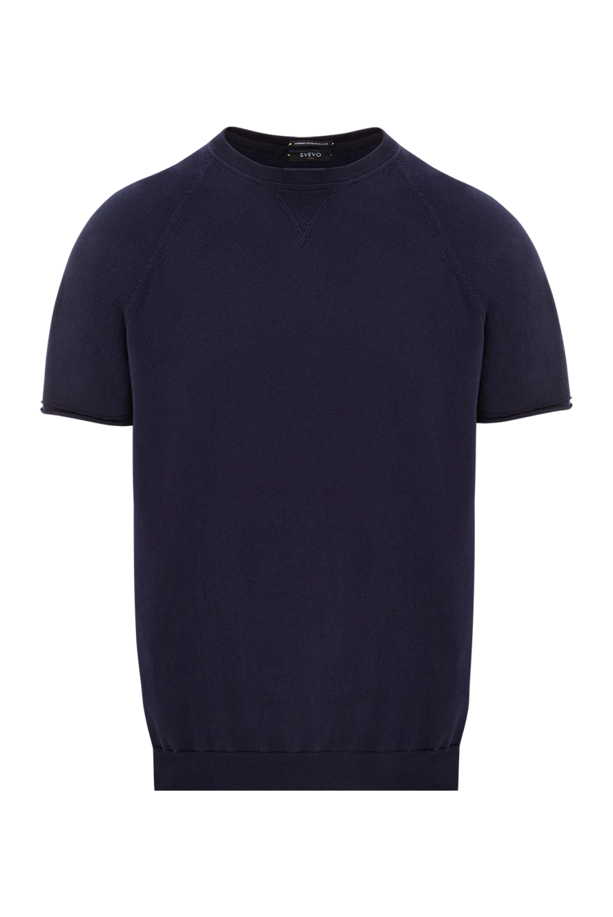 Svevo хлопковый джемпер синий мужской 178956 - фото 1