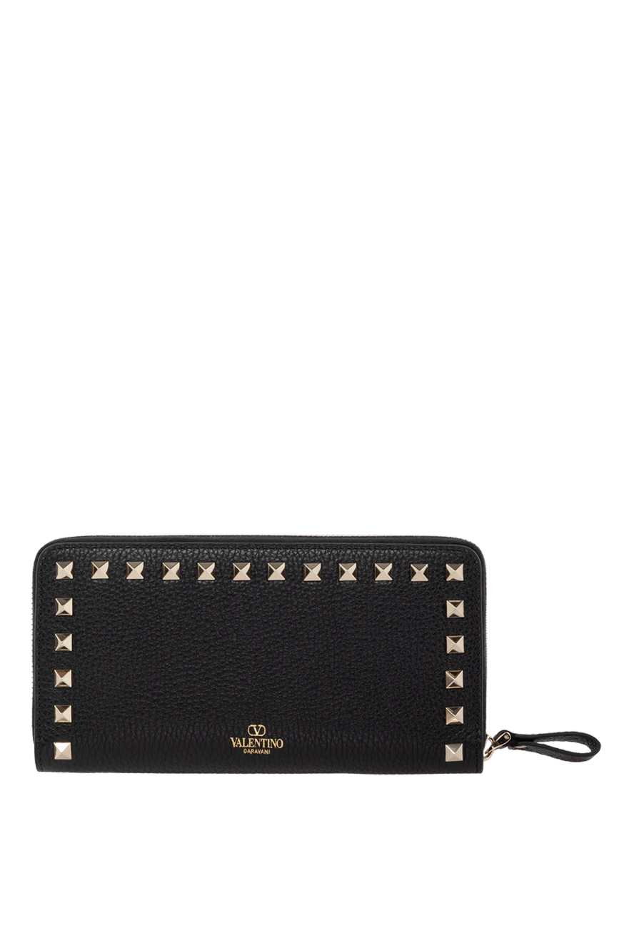 Valentino woman women's black genuine leather wallet купить с ценами и фото 178971 - photo 1